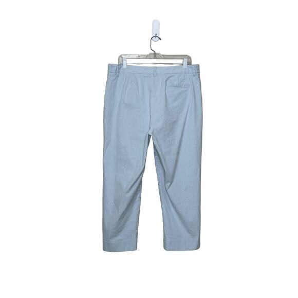 Jones New York blue white pinstripes cropped pants size 16 - Picture 6 of 8